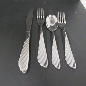 Cuisinart CP-01-LA43 Stainless Feather Design Flatware 4 Piece Replacement Set